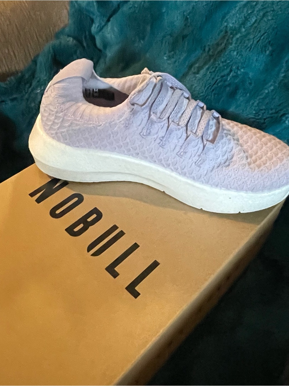 NOBULL Knit SC Runner in Lilac with Off-White Sole - Picture 2 of 3